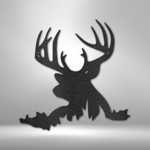 Deer Head Steel Sign Laser Cut Powder Coated Home & Office Metal Wall Decor Mult